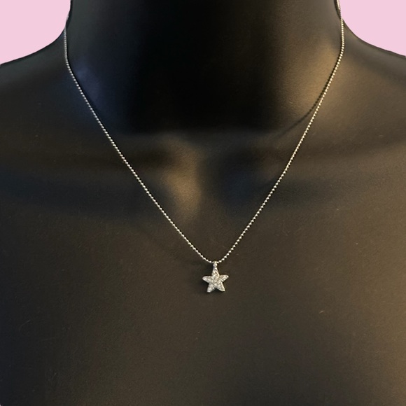 Lia Sophia Jewelry - Lia Sophia silver tone Little Bit pave star charm pendant necklace